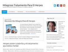 Tablet Screenshot of milagrosotratamientoparaelherpes.com